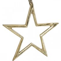 Produkt Gwiazda świąteczna, dekoracja adwentowa, zawieszka gwiazda Złota B15.5cm