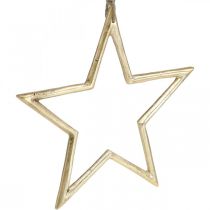 Produkt Gwiazda świąteczna, dekoracja adwentowa, zawieszka gwiazda Złota B24,5cm