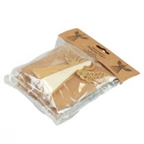 Produkt Aniołek papierowy Dekoracja aniołka bożonarodzeniowego papier kremowy W12cm 4 szt