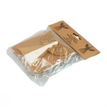 Produkt Papierowy aniołek Świąteczny aniołek papier dekoracyjny biały wys. 12cm 4 sztuki