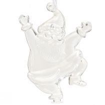 Produkt Figurki świąteczne zimowa dekoracja do zawieszenia przezroczysta wys. 10cm 3szt