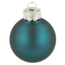 Produkt Bombki choinkowe matowe i błyszczące, małe ozdoby świąteczne, 4 cm, 24 sztuki