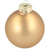 Produkt Trio bombek świątecznych w kolorze złotym i różowym – elegancki zestaw 3 sztuk z połyskiem i stylem 5 cm 24 szt.