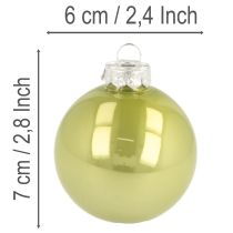 Produkt Zestaw bombek choinkowych, kolorowe błyszczące bombki, 60mm, 24 sztuki