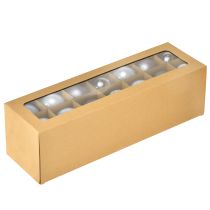 Produkt Szklane bombki choinkowe, zestaw 3 szt. – jasnoniebieskie, niebieskie, metaliczne niebieskie i matowe, z zawieszką, 6 cm, 24 sztuki