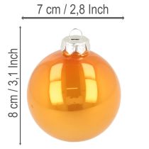 Produkt Zestaw bombek choinkowych, kolorowe bombki choinkowe, 75 mm, 14 sztuk