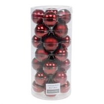 Produkt Bombki świąteczne Ø4cm Bordeaux mix 24 szt