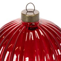 Produkt Bombki choinkowe, szklane, czerwone, 8cm, 12 szt.