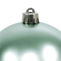 Produkt Bombka świąteczna niezniszczalna jasnozielona posortowana Ø10cm 4szt