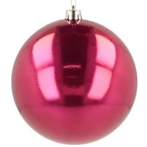 Produkt Bombka choinkowa plastikowa duża różowa Ø14cm