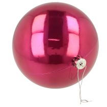 Produkt Bombka choinkowa plastikowa duża różowa Ø14cm