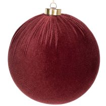 Produkt Bombka świąteczna, wygląd czerwonego aksamitu, do zawieszenia, 15 cm, 3 sztuki