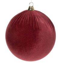 Produkt Duża, czerwona aksamitna ozdoba choinkowa do zawieszenia, 25 cm, 2 sztuki