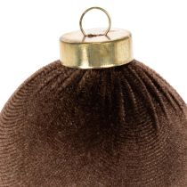 Produkt Bombki choinkowe, aksamitne, mix ciepłych kolorów, 8 cm, 12 sztuk