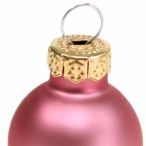 Produkt Mini bombki świąteczne matowe/błyszczące różne Ø2,5cm 24 szt. w różnych kolorach