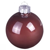 Produkt Bombki świąteczne złotobrązowe mix kulek szklanych Ø4cm 24 szt