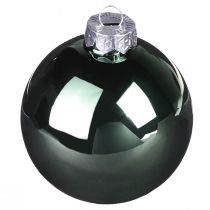 Produkt Bombki choinkowe zielone szare szklane Ø6cm 24 szt.