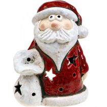 Świąteczny świecznik na tealighty Santa Claus wys. 15 cm