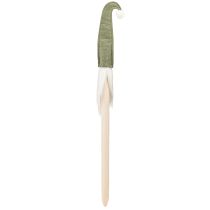 Produkt Mikołaj na patyku krasnal bożonarodzeniowy zielony 57cm 4 sztuki