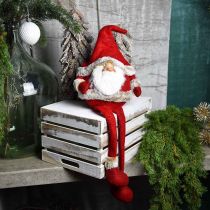 Produkt Stołek na krawędzi Mikołaja figura dekoracyjna Boże Narodzenie 28×22×88cm