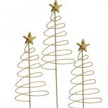 Produkt Wtyczka bożonarodzeniowa z kwiatem jodły, metalowa 30cm 6 szt