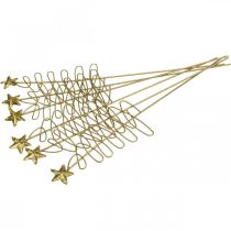 Produkt Wtyczka bożonarodzeniowa z kwiatem jodły, metalowa 30cm 6 szt