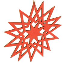 Produkt Gwiazda bożonarodzeniowa drewniana ozdoba do zawieszenia Ø12/15cm 8 szt.