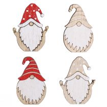 Produkt Krasnale świąteczne wykonane z drewna do klejenia 2x3,5cm 48 szt