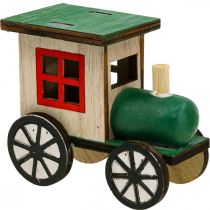 Produkt Świąteczna dekoracja kolejki kolejowej drewniana lokomotywa wys. 7,5 cm 4 sztuki