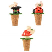 Produkt Korki do wina, korki do szampana, zatyczki do wina, symbole szczęścia, 6,5 cm, 3 sztuki