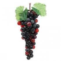 Deco winogrona czarne sztuczne owoce dekoracja witryny sklepowej 22cm