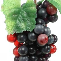 Deco winogrona czarne sztuczne owoce dekoracja witryny sklepowej 22cm