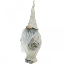 Produkt Dekoracyjny elf z brodą i wiankiem Świąteczny elf 14x×12×36cm