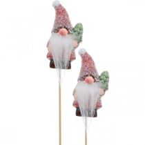 Produkt Ozdobny krasnal Święty Mikołaj zatyczki ozdobne Świąteczne 10cm 4szt