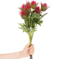 Produkt Sztuczna gałązka ostu czerwonego do dekoracji, 67 cm, 3 sztuki