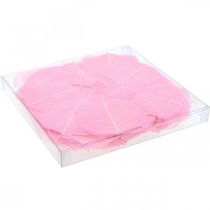 Produkt Liście szkieletowe, różowe ozdobne liście wierzby 5-9 cm, 200 sztuk - idealne do kartek okolicznościowych i DIY