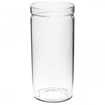 Wazon na kwiaty, szklany cylinder, szklany wazon okrągły Ø10cm H21.5cm