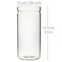 Produkt Wazon na kwiaty, szklany cylinder, szklany wazon okrągły Ø10cm W21,5cm