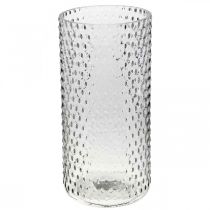 Produkt Wazon na kwiaty, wazon szklany, szkło na świecę, szklana latarnia Ø11,5 cm W23,5 cm