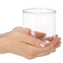 Produkt Wazon szklany cylindryczny, przezroczysty, uniwersalny, 10 cm, 3 sztuki