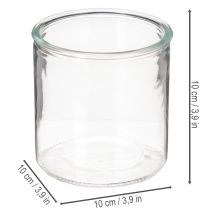 Produkt Wazon szklany cylindryczny, przezroczysty, uniwersalny, 10 cm, 3 sztuki