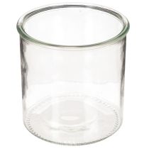 Produkt Szklany świecznik na podgrzewacze, okrągły, szkło przezroczyste, uniwersalny, 12 cm, 2 sztuki