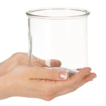 Produkt Szklany świecznik na podgrzewacze, okrągły, szkło przezroczyste, uniwersalny, 12 cm, 2 sztuki