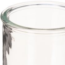 Produkt Okrągły szklany świecznik na świece, szkło przezroczyste, 8 cm, 3 sztuki
