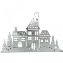 Produkt Dekoracje świąteczne domki, świeczniki na tealighty metalowe L20cm