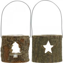 Produkt Świecznik na tealighty do zawieszenia Świecznik na tealighty drewno 7,5cm 2szt