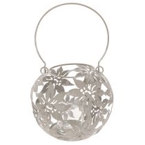 Produkt Metalowa wisząca dekoracja wiatrowskaz w kolorze szarym Ø14cm wys.13cm