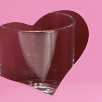 Produkt Latarnia metalowa z wkładem szklanym torba różowa wys. 18cm 2szt