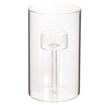 Produkt Szklany świecznik z wkładem na tealight, 15cm, 2 sztuki