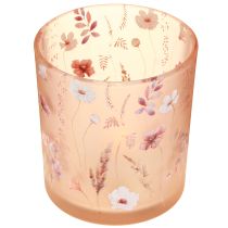 Produkt Elegancki świecznik z delikatnym kwiatowym wzorem, który doda harmonii wystrojowi wnętrza, 8 cm, 4 sztuki
